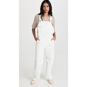 Closed NWT Dungaree Denim Overalls White Size 28